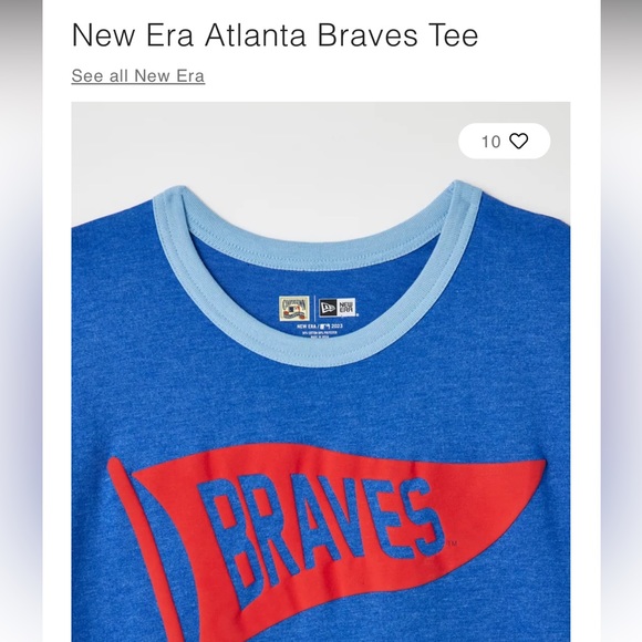 Atlanta Braves Throwback T-Shirt - Picture 1 of 10